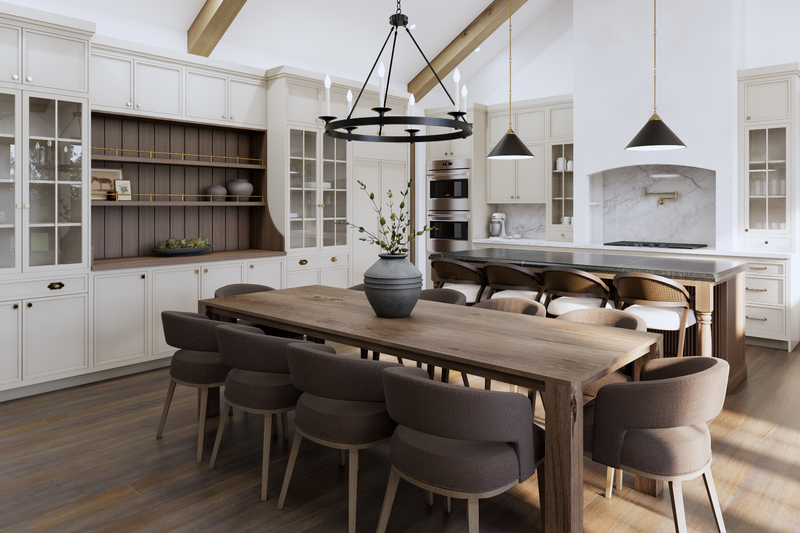 Dream House Plan - Interior - Dining Room for Farmhouse House Plan #1114-118 - 3 bed, 2.5 bath