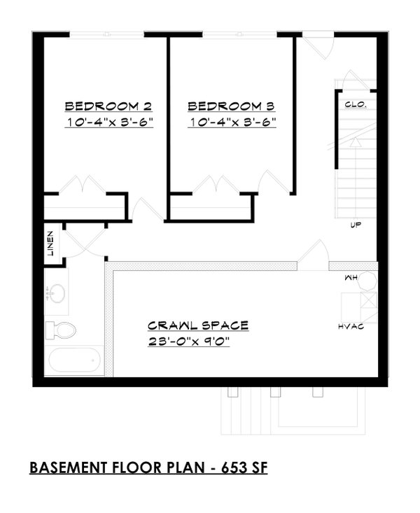 Dream House Plan - Farmhouse Floor Plan - Lower Floor Plan #30-370