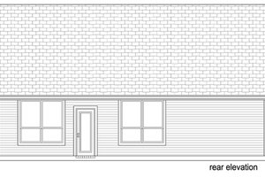 Exterior - Rear Elevation for Craftsman House Plan #84-526 - 3 bed, 2 bath