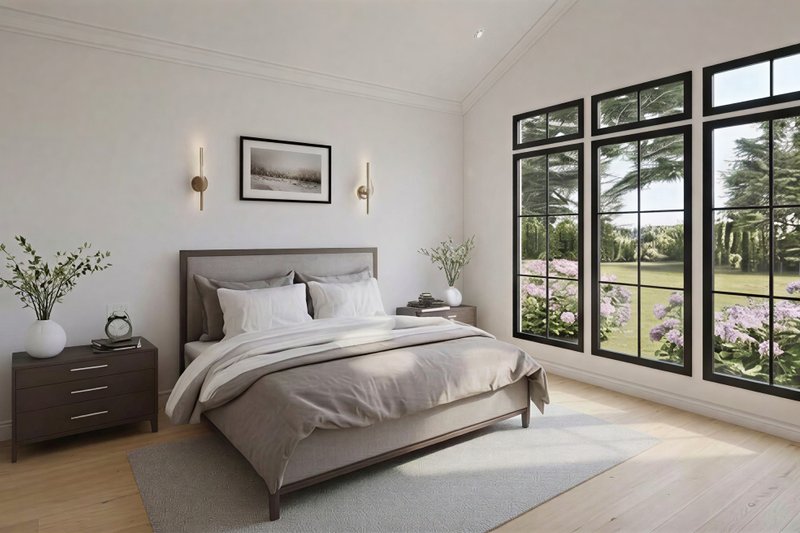 House Blueprint - Interior - Master Bedroom for Farmhouse House Plan #1074-133 - 4 bed, 3.5 bath