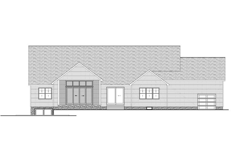 House Plan Design - Exterior - Rear Elevation for Farmhouse House Plan #1089-1 - 3 bed, 2.5 bath