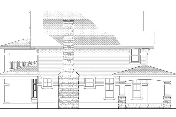 Exterior - Other Elevation 2 for Craftsman House Plan #1058-79 - 3 bed, 3 bath