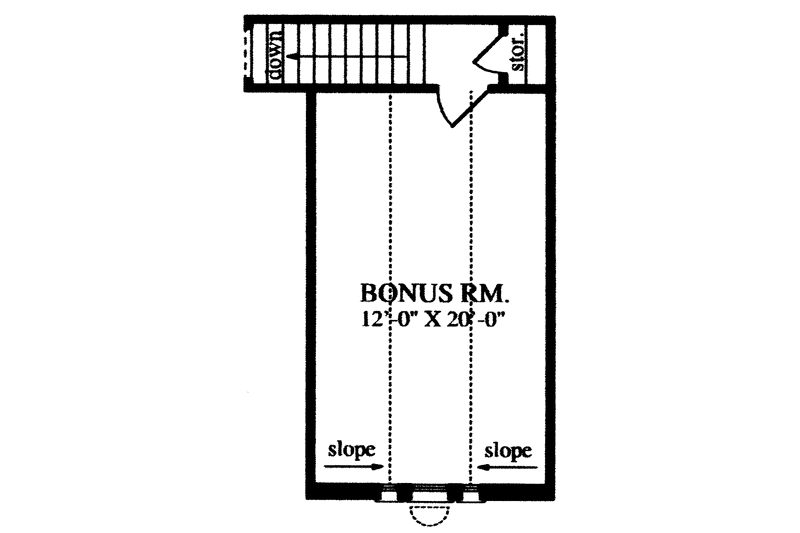 Home Plan - Floor Plan - Other Floor for Country House Plan #42-484 - 3 bed, 2 bath