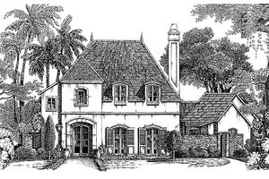 Dream House Plan - Exterior - Front Elevation for Country House Plan #301-121 - 3 bed, 4 bath