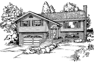 Split Level Ranch House Plans at BuilderHousePlans.com