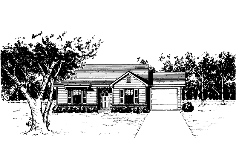 Home Plan - Colonial Exterior - Front Elevation Plan #14-262