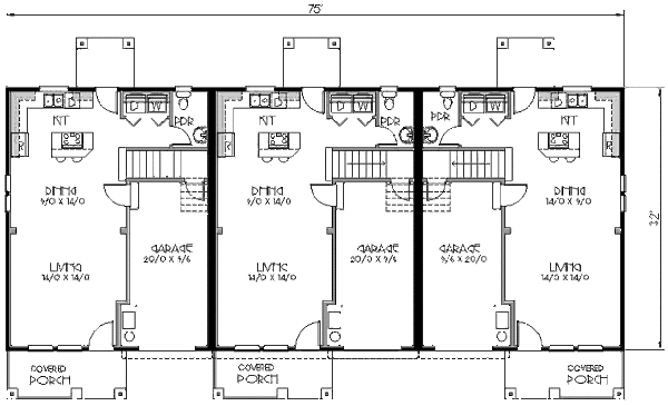 Craftsman Floor Plan - Main Floor Plan #423-8