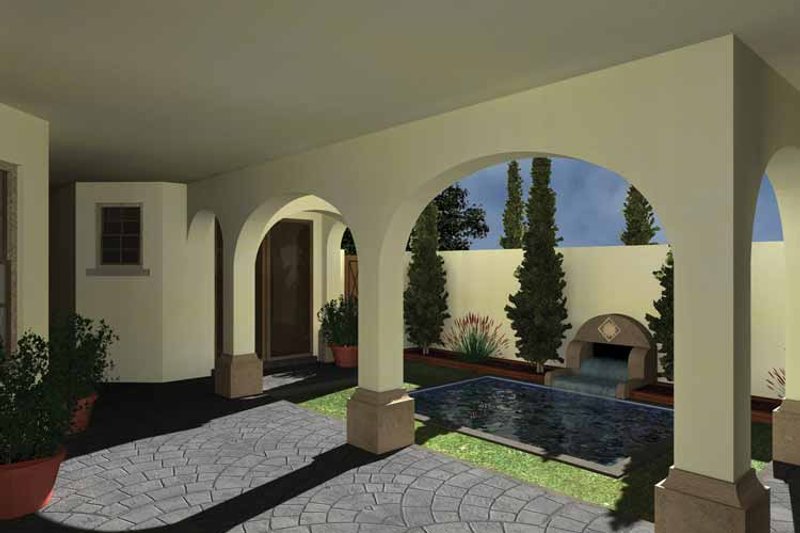 Home Plan - Exterior - Rear Elevation 1 for Mediterranean House Plan #930-435 - 3 bed, 4 bath