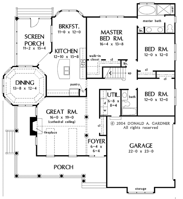 House Blueprint - Country Floor Plan - Main Floor Plan #929-735