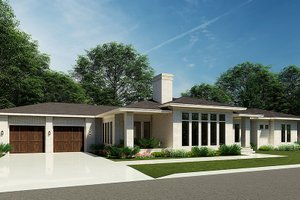 Exterior - Other Elevation for Prairie House Plan #923-209 - 4 bed, 3.5 bath