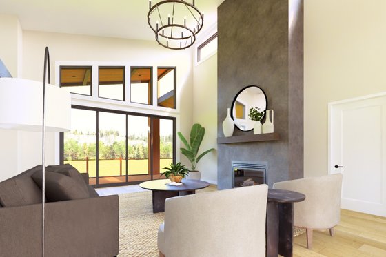 Interior - Family Room for Contemporary House Plan #1064-387 - 3 bed, 2 bath