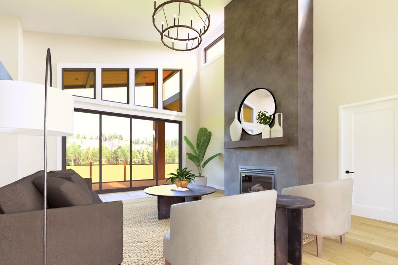 Architectural House Design - Interior - Family Room for Contemporary House Plan #1064-387 - 3 bed, 2 bath