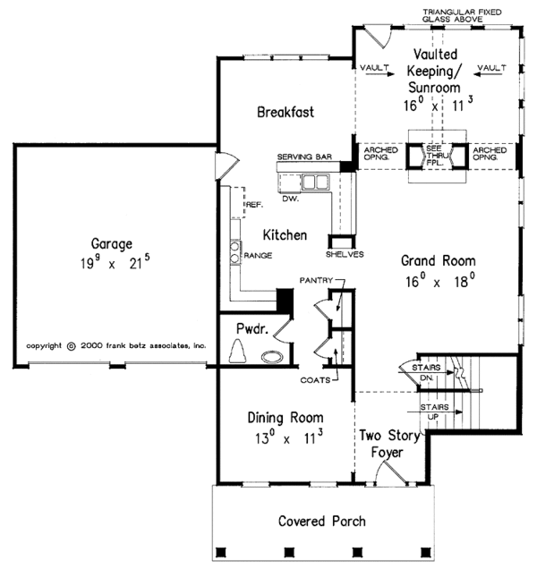 Dream House Plan - Classical Floor Plan - Main Floor Plan #927-569