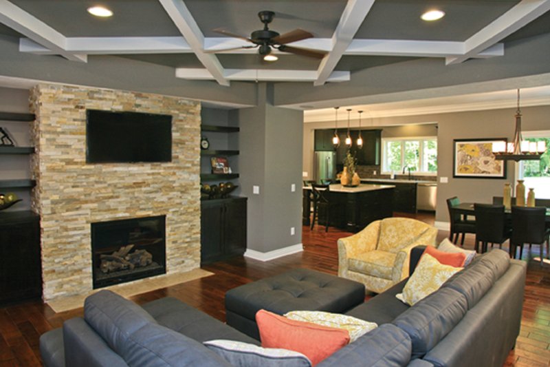 Dream House Plan - Interior - Family Room 2 for Prairie House Plan #928-248 - 5 bed, 3.5 bath