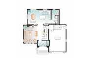 European Style House Plan - 3 Beds 1.5 Baths 1877 Sq/Ft Plan #23-2539 