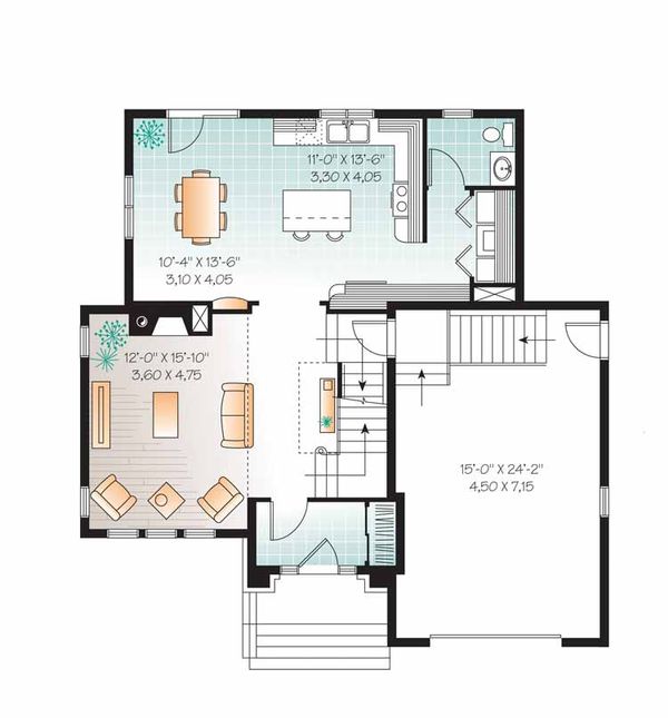 Dream House Plan - European Floor Plan - Main Floor Plan #23-2539
