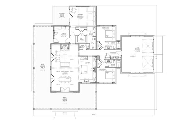 Farmhouse Floor Plan - Main Floor Plan #1094-26