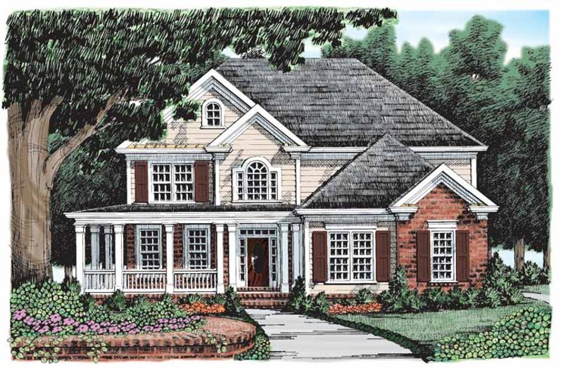 Home Plan - Exterior - Front Elevation 3 for Country House Plan #927-898 - 4 bed, 2.5 bath