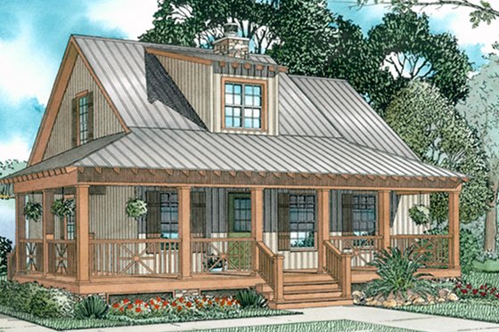 Exterior - Front Elevation 4 for Craftsman House Plan #17-3154 - 3 bed, 2 bath
