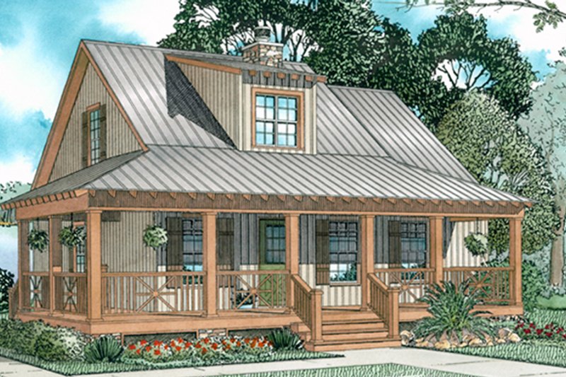 House Blueprint - Exterior - Front Elevation 4 for Craftsman House Plan #17-3154 - 3 bed, 2 bath