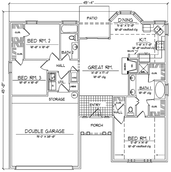 Home Plan - Country Floor Plan - Main Floor Plan #42-601