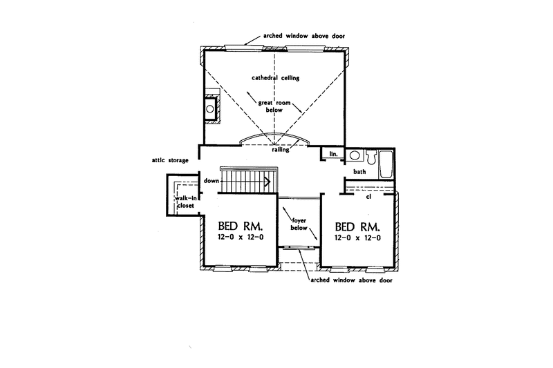Home Plan - Floor Plan - Upper Floor for Colonial House Plan #929-159 - 4 bed, 3 bath