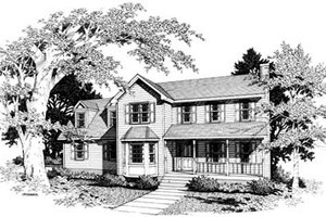 Traditional Exterior - Front Elevation Plan #10-215