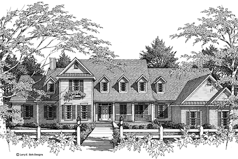 Dream House Plan - Exterior - Front Elevation 3 for Country House Plan #952-240 - 4 bed, 4 bath