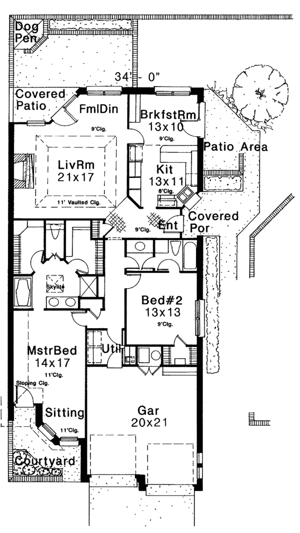 Home Plan - Craftsman Floor Plan - Main Floor Plan #310-1079