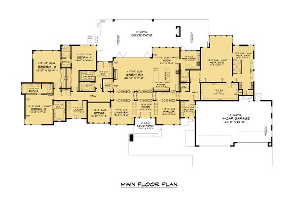 Home Plan - Modern Floor Plan - Main Floor Plan #1066-217