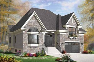 European Exterior - Front Elevation Plan #23-2541