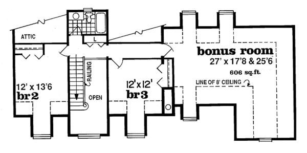 Dream House Plan - Country Floor Plan - Upper Floor Plan #47-826
