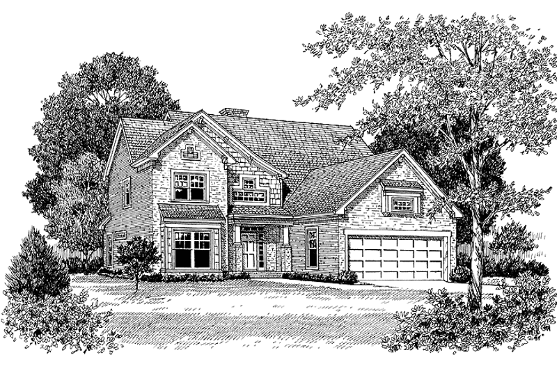 Dream House Plan - Exterior - Front Elevation 3 for Craftsman House Plan #453-255 - 4 bed, 3.5 bath