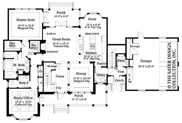 Country Floor Plan - Main Floor Plan #930-196