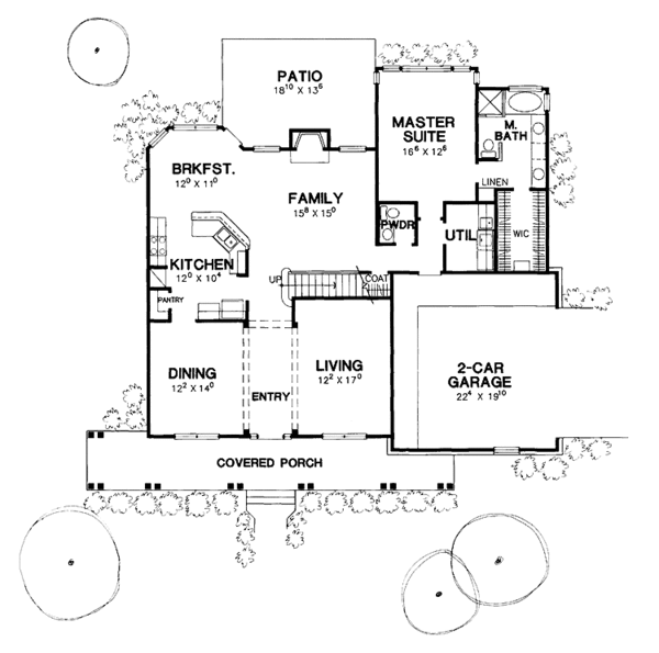 Home Plan - Country Floor Plan - Main Floor Plan #472-155