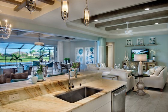 Interior - Kitchen 1 for Mediterranean House Plan #930-448 - 3 bed, 3 bath