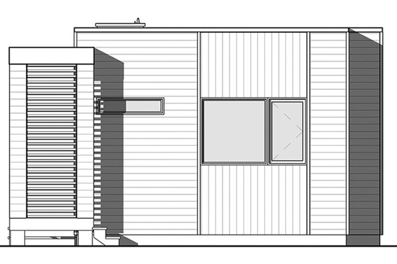 Architectural House Design - Exterior - Front Elevation for Contemporary House Plan #23-2602 - 2 bed, 1 bath
