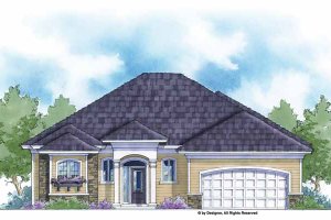 Country Exterior - Front Elevation Plan #938-38