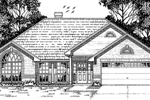 House Design - Country Exterior - Front Elevation Plan #42-473