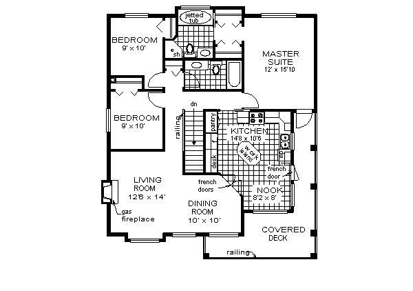 Traditional Floor Plan - Main Floor Plan #18-1007