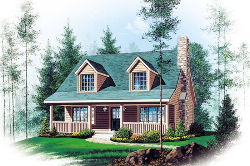 Home Plan - Country Exterior - Front Elevation Plan #22-582