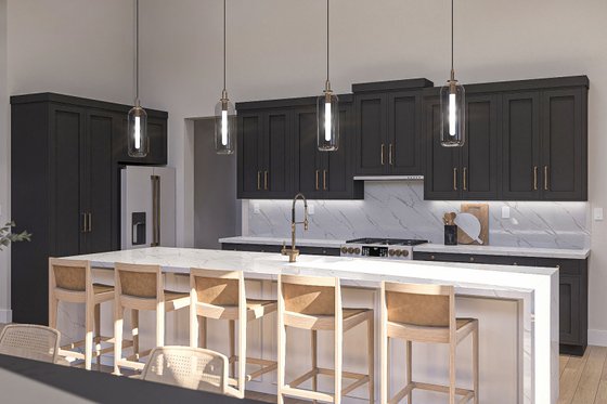 Interior - Kitchen for Barndominium House Plan #455-334 - 3 bed, 2.5 bath