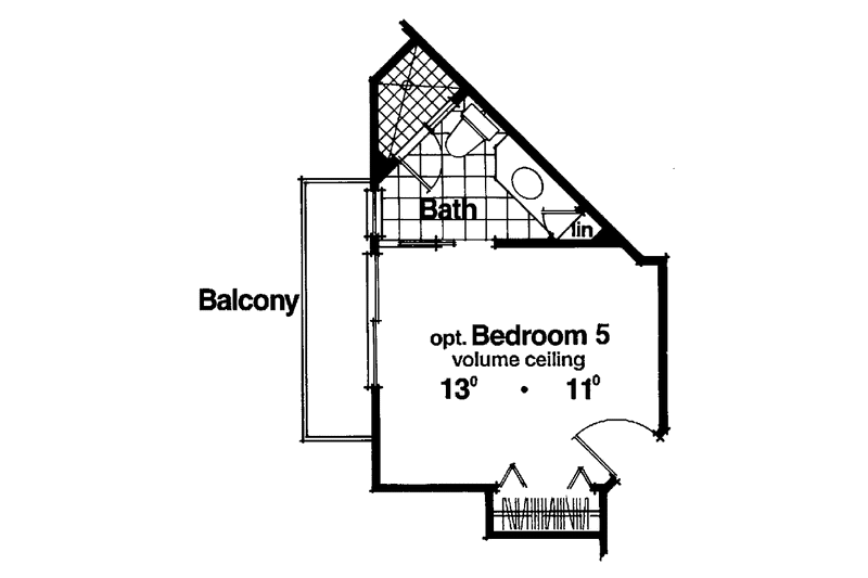Dream House Plan - Floor Plan - Other Floor for Mediterranean House Plan #417-530 - 4 bed, 3 bath