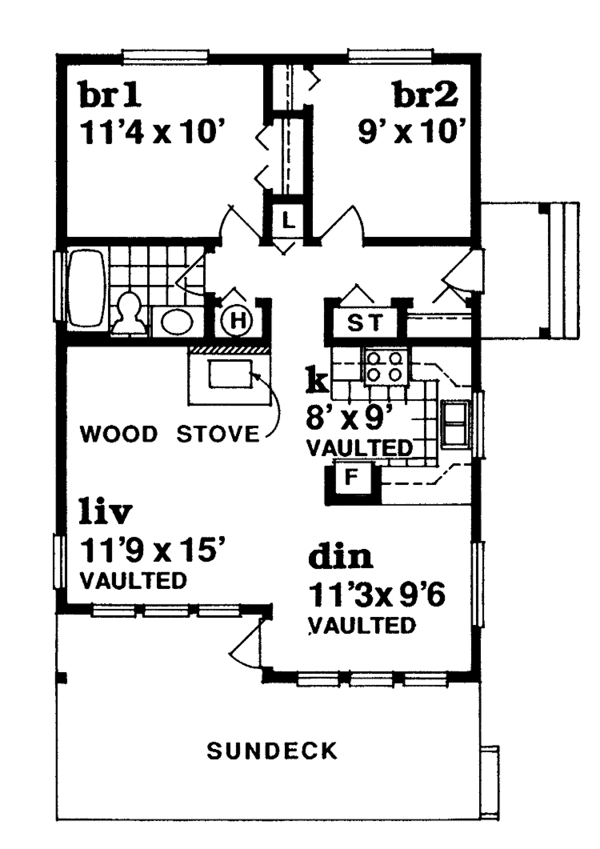 House Plan Design - Contemporary Floor Plan - Main Floor Plan #47-861