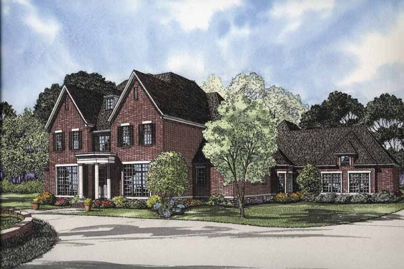 House Blueprint - Traditional Exterior - Front Elevation Plan #17-2840