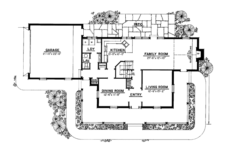 Home Plan - Floor Plan - Main Floor for Victorian House Plan #1016-60 - 3 bed, 2.5 bath