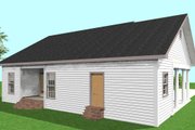 Country Style House Plan - 2 Beds 2 Baths 1301 Sq/Ft Plan #44-160 