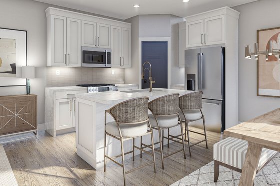 Interior - Kitchen 2 for Modern House Plan #455-665 - 3 bed, 2.5 bath