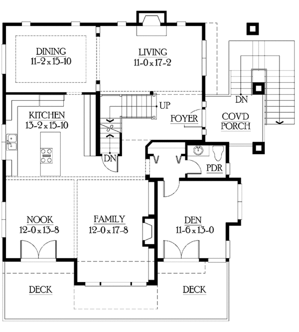 Dream House Plan - Prairie Floor Plan - Main Floor Plan #132-471