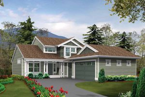 Craftsman Exterior - Front Elevation Plan #132-263
